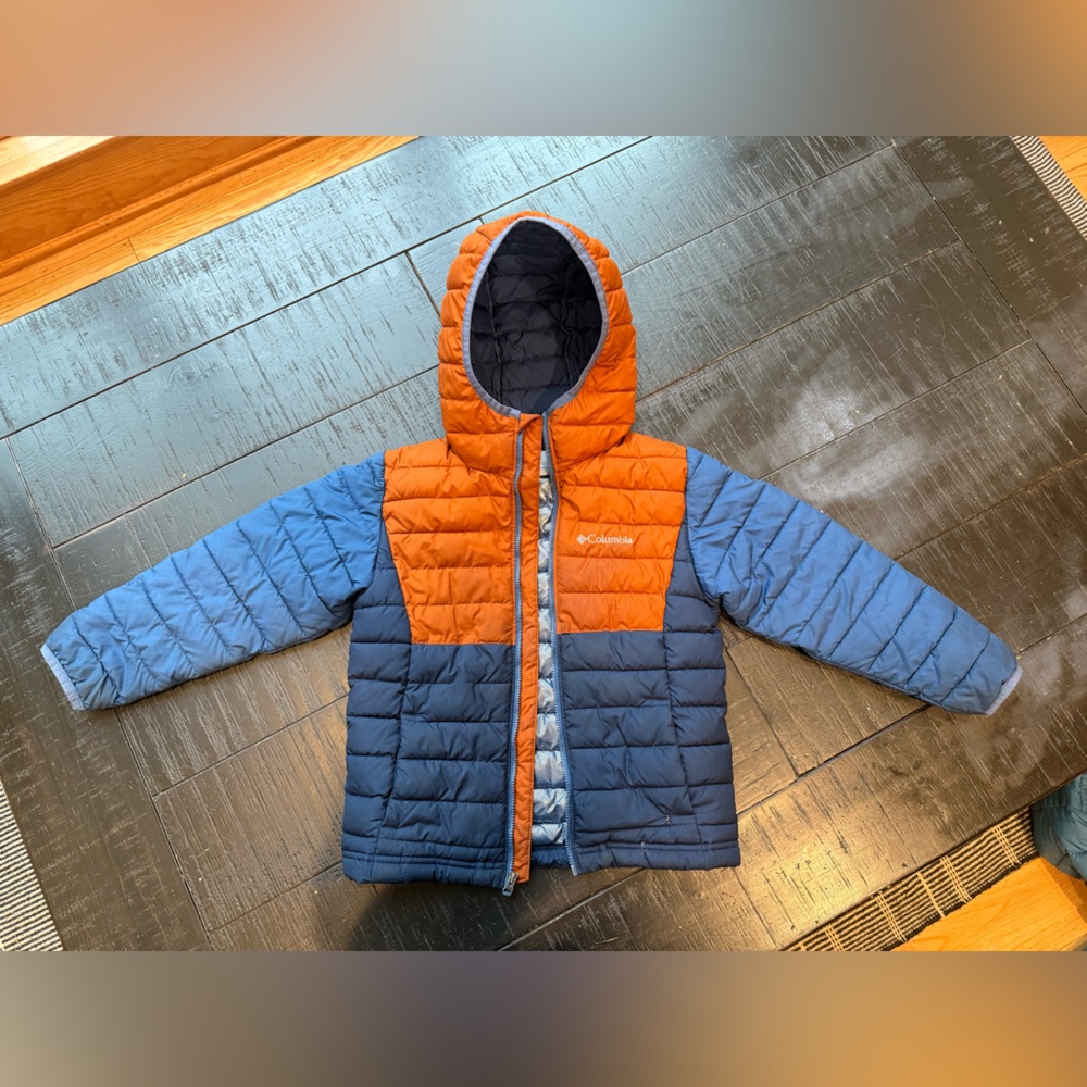 Columbia Boys Powder Lite Hooded Jacket XS